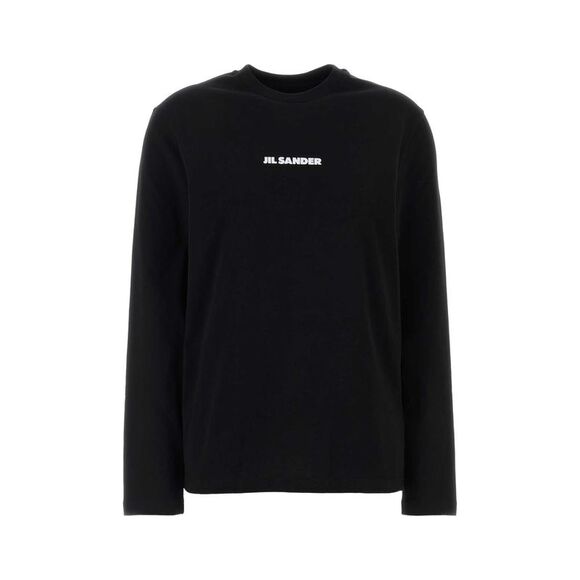 Jil Sander Women Black Cotton T-Shirt